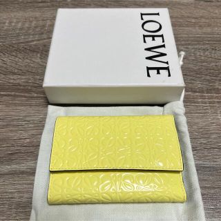 ロエベ(LOEWE)の美品　ロエベ　リピート　アナグラム　スモール　バーティカルウォレット(財布)