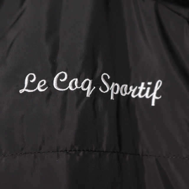 ルコックスポルティフ 中綿ジャケット ロング丈 フード付き ジャンパー アウター レディース Lサイズ ブラック le coq sportif 5