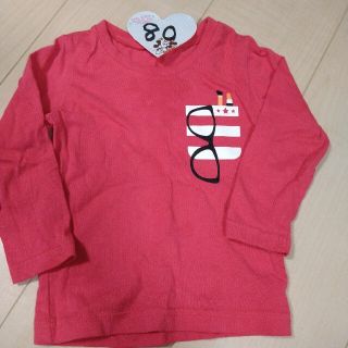 ニシマツヤ(西松屋)の美品　長袖　Tシャツ　80cm(Ｔシャツ)