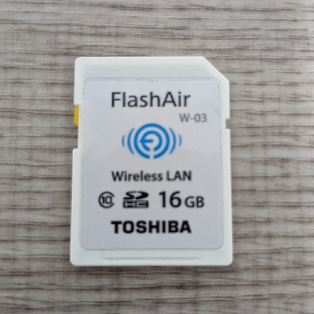 FlashAir 16GB W-03（Wi-Fi機能付きSDメモリーカード）