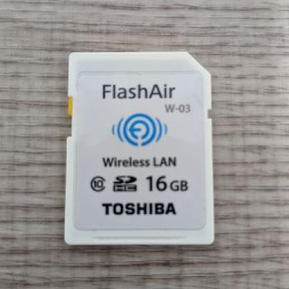 トウシバ(東芝)のFlashAir 16GB W-03（Wi-Fi機能付きSDメモリーカード）(その他)