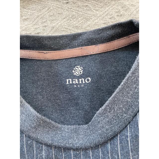 nano・universe(ナノユニバース)のnano・universe Tシャツ ネイビー メンズのトップス(Tシャツ/カットソー(半袖/袖なし))の商品写真