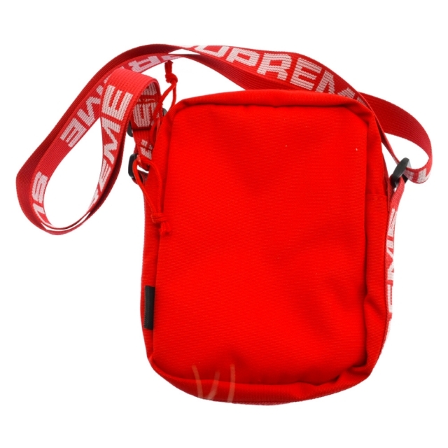 赤BOXロゴステッカー付 18SS Supreme shoulder bag 赤