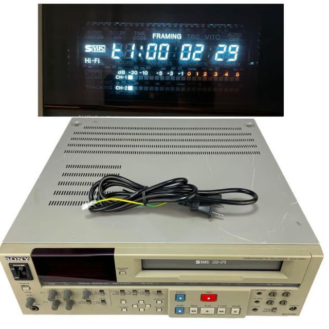再生確認済】SONY ソニー SVO-5800 S-VHS業務用ビデオデッキ