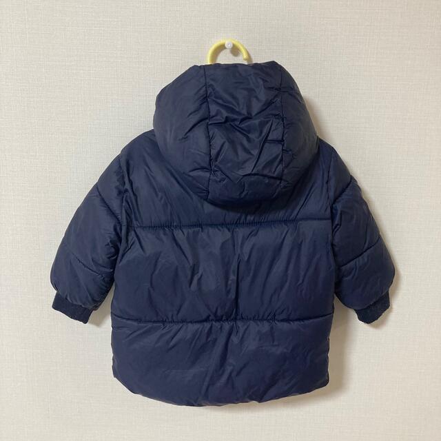 ZARA KIDS(ザラキッズ)の【Zarababy】ダウン　ジャンパー　フード付き　86cm ネイビー キッズ/ベビー/マタニティのキッズ服男の子用(90cm~)(ジャケット/上着)の商品写真