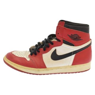 ナイキ(NIKE)のNIKE ナイキ 94年復刻 AIR JORDAN 1 CHICAGO 130207-101 エアジョーダン1 シカゴ ハイカットスニーカー US14 レッド/ホワイト(スニーカー)