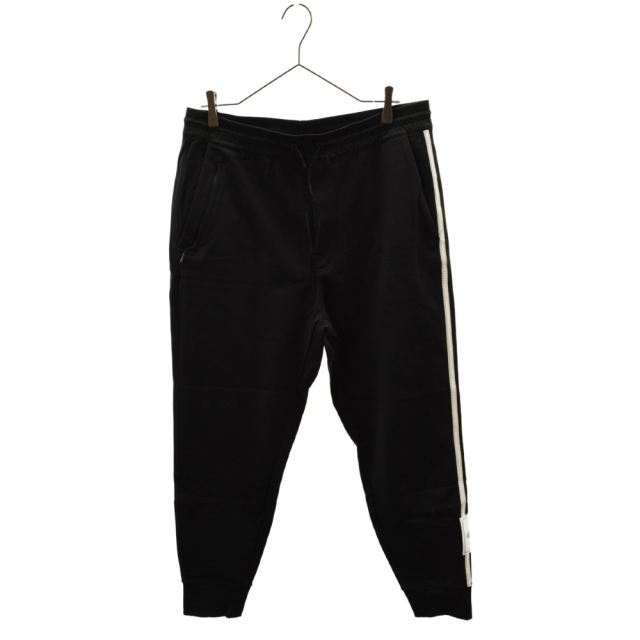 Y-3(ワイスリー)のY-3 ワイスリー CLASSIC CUFFED TRACK PANTS サイドストライプ イージートラックパンツ ロングパンツ ジャージ H16342 ブラック メンズのパンツ(その他)の商品写真