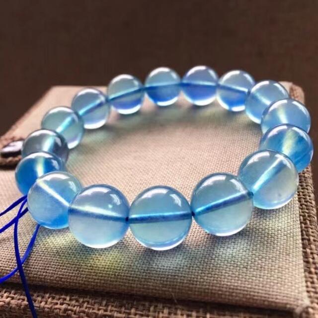 ⭐︎【天然】アクアマリン ブレスレット 13mm | paradaabogados.com