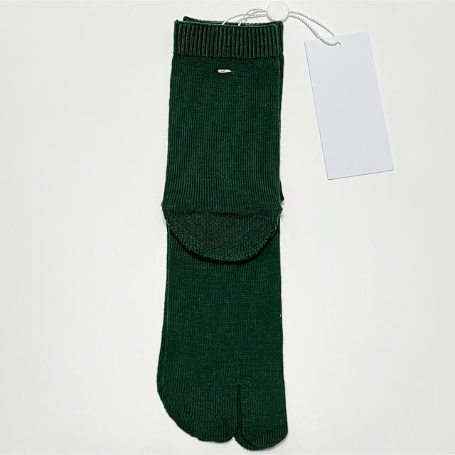 S 新品 メゾンマルジェラ Tabi ソックス 靴下 くつ下 女性用 グリーン 