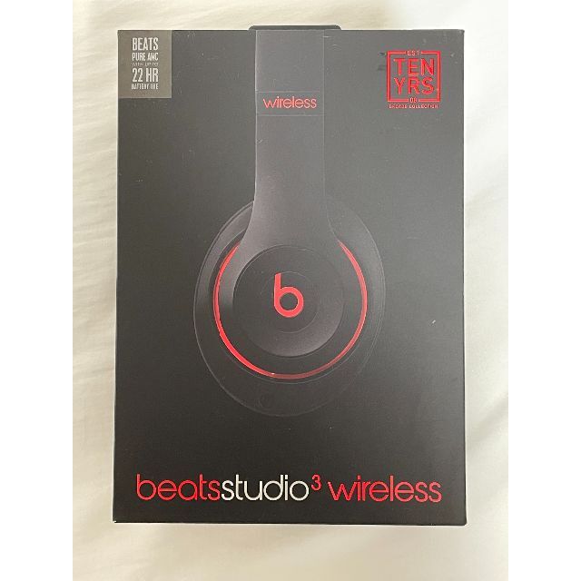 特注加工 Beats Studio3 Wireless ヘッドフォン ブラックレッド