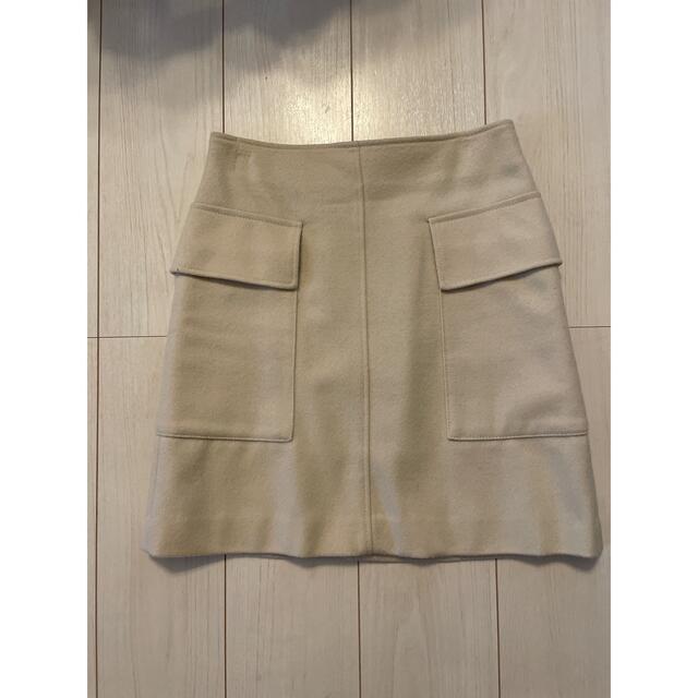 Spick & Span(スピックアンドスパン)のスピックアンドスパン　ウールビーバーポケット付きミニスカート レディースのスカート(ミニスカート)の商品写真
