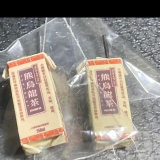 ミニチュア　ハンドメイド作品　烏龍茶　紙パック　2個セット(ミニチュア)
