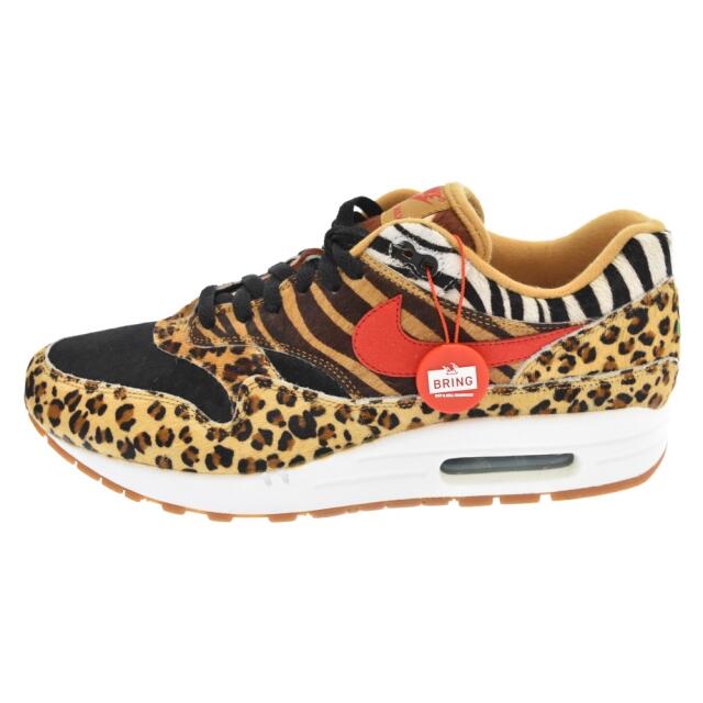 NIKE ナイキ ×atmos AIR MAX 1 DLX ANIMAL アトモス エアマックス 1 アニマル ローカットスニーカー ブラウン AQ0928-700105センチ全高