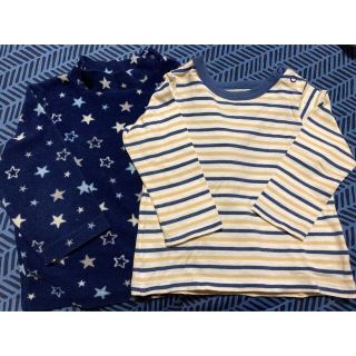 ミキハウス(mikihouse)のbaiya ハイネック フリース 防寒 星柄 長袖 ミキハウス ベビー 80(Ｔシャツ)