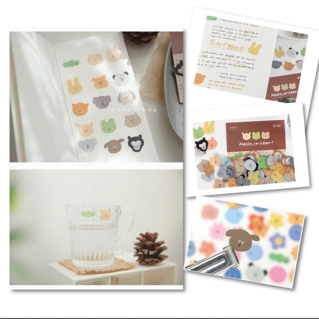 バーゲンで 選べる2点セット♡ゆるきゃら♡100枚×2 半透明フレーク ...