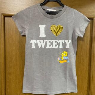 マーキュリーデュオ(MERCURYDUO)のマーキュリーデュオ　Tweety トゥイーティー　グレー　Tシャツ(Tシャツ(半袖/袖なし))