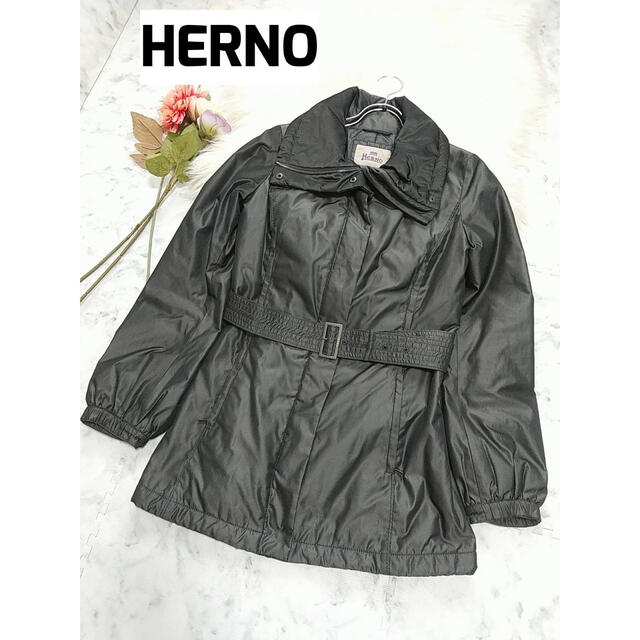 HERNO - HERNO ヘルノ ベルト付き ジャンパー サイズ40の通販 by