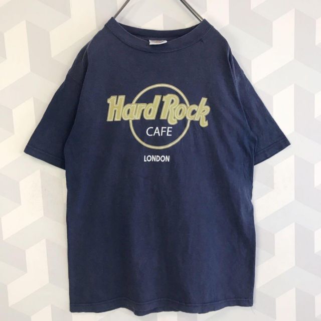 【ハードロックカフェ】90s大きめS Tシャツネイビーhardrockcafe. 1