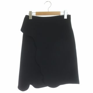 CARVEN - カルヴェン CARVEN タイトスカート ラップ調 膝丈 34 黒 ブラック