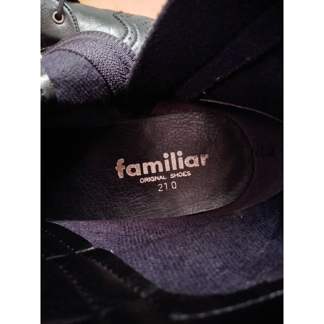 familiar(ファミリア)のfamiliar❗ファスナー付ショートブーツ❗ キッズ/ベビー/マタニティのキッズ靴/シューズ(15cm~)(ブーツ)の商品写真