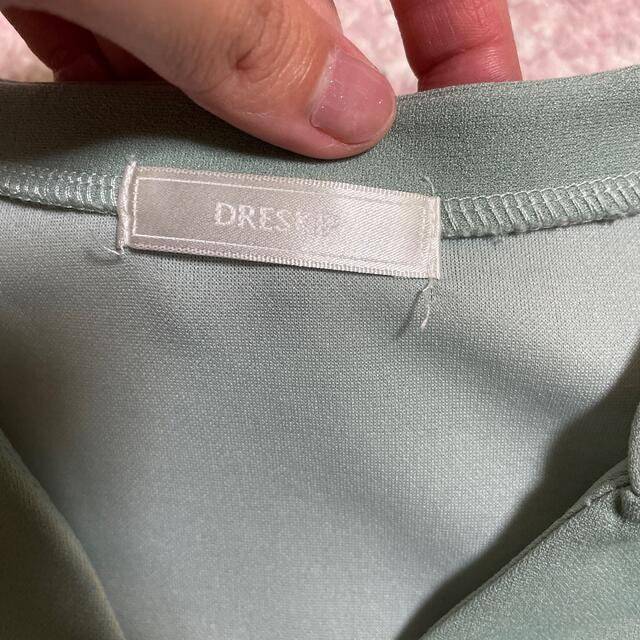 DRESKIP(ドレスキップ)のブラウス　くすみグリーン レディースのトップス(シャツ/ブラウス(長袖/七分))の商品写真