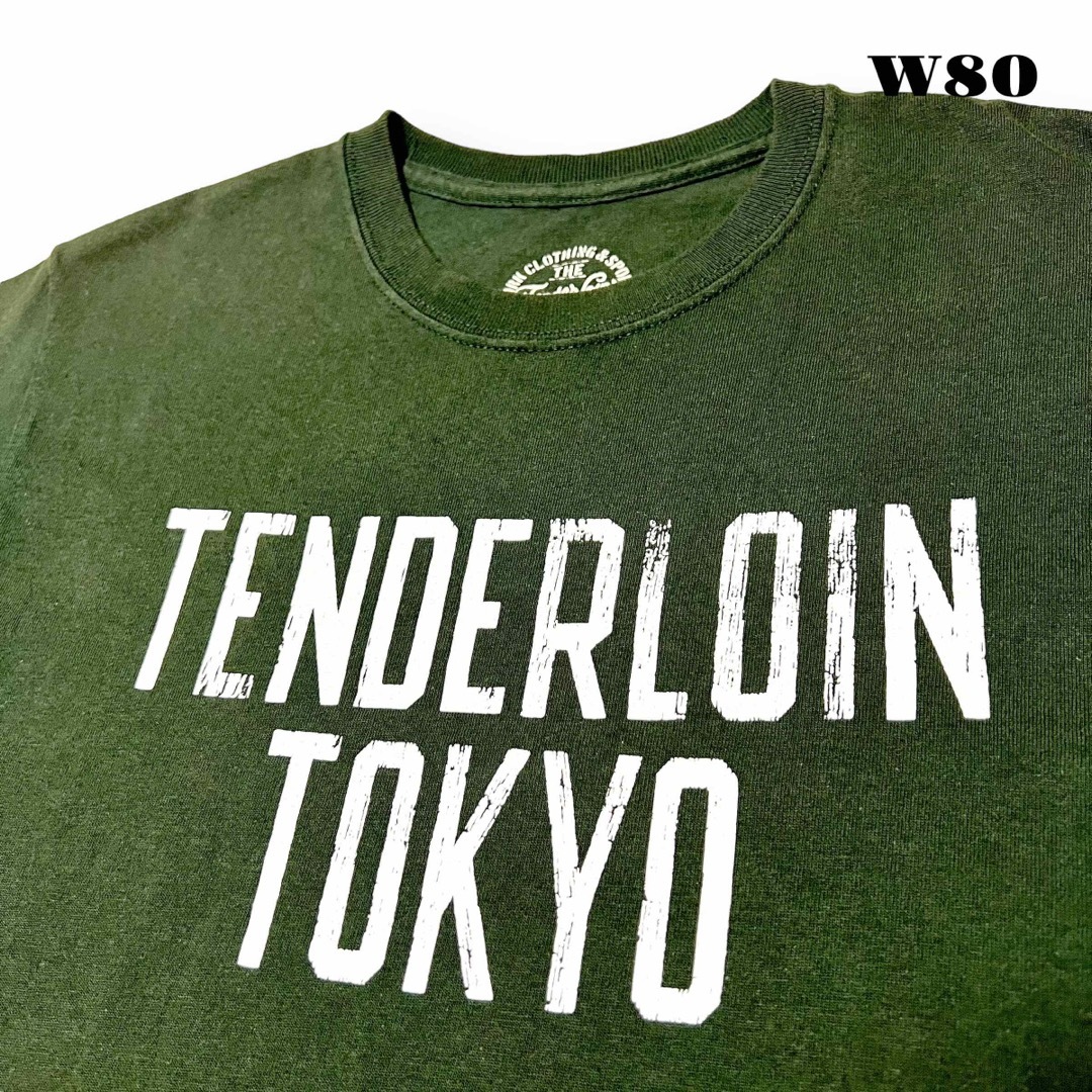 本店限定！ TENDERLOIN 半袖 Tシャツ TEE グリーン 緑 白 S | varfound.org