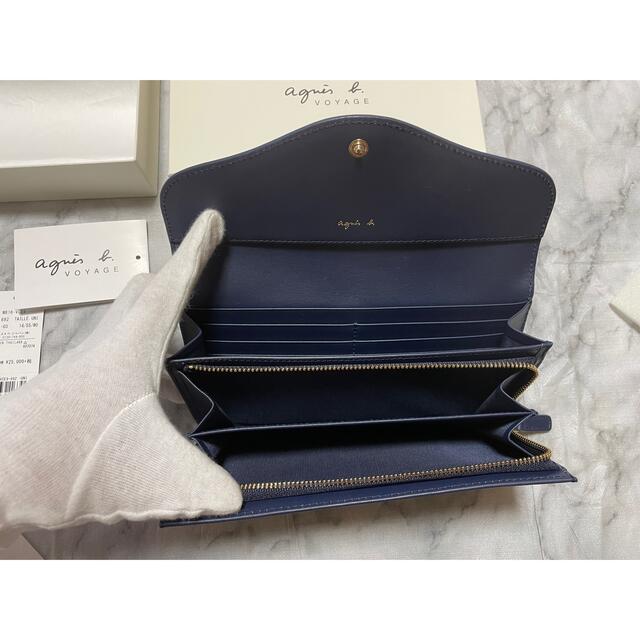 アウトレット 美品 【新品】アニエスベー 長財布 ネイビー - 財布
