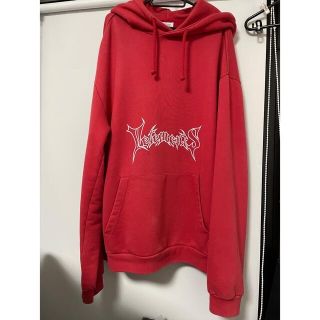 vetements 赤メタ　パーカー　S