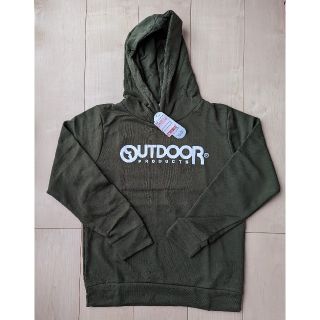 アウトドアプロダクツ(OUTDOOR PRODUCTS)の【新品】OUTDOOR PRODUCTS　男の子　パーカー　カーキ　１６０(Tシャツ/カットソー)