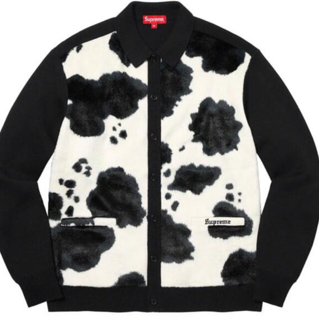 Supreme(シュプリーム)のsupreme cow print cardigan 【XL】 メンズのトップス(カーディガン)の商品写真