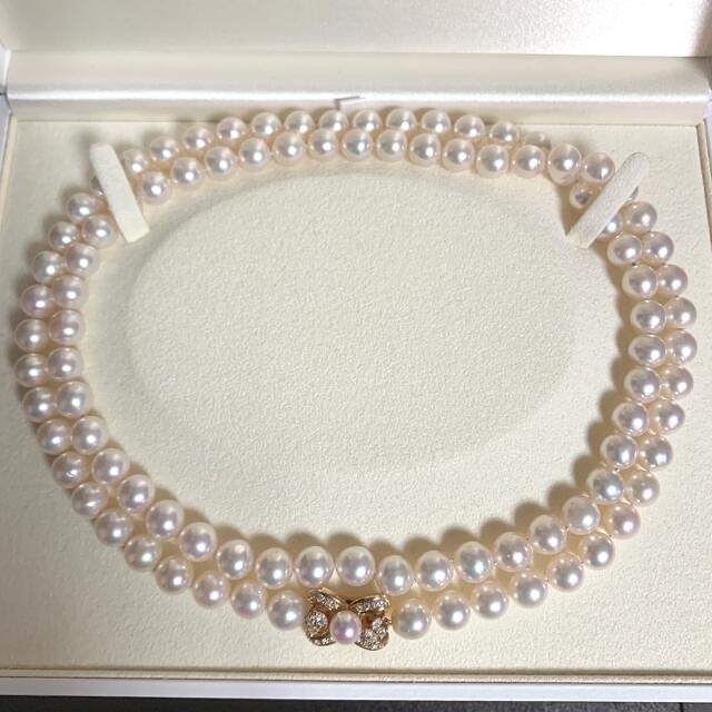 【超美品】Tasaki8.5-9mmロングネックレス88cm k180.62ct