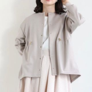 sono 21FW ベージュ エアーダンボールドロストブルゾン