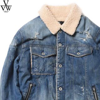 ヴァルゴ(VIRGO)のVIRGOヴァルゴ BOA DENIM JKT VG ボア デニムジャケット(Gジャン/デニムジャケット)