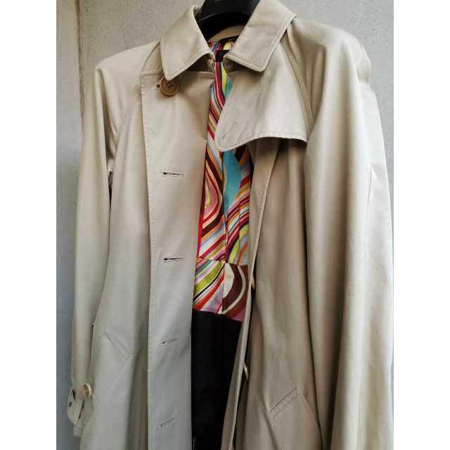 ポールスミス PaulSmith black トレンチコート 40 ベージュ トレンチ ...