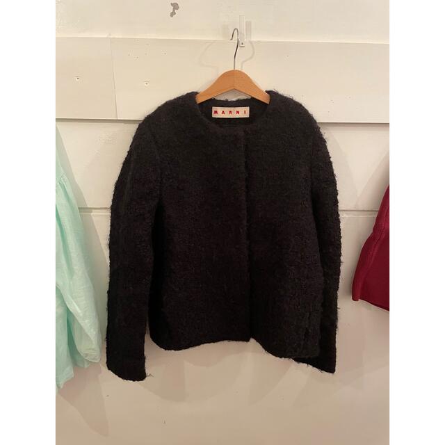 Marni(マルニ)のMARNI no collar mohair jacket. レディースのジャケット/アウター(ノーカラージャケット)の商品写真