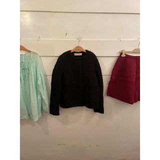 マルニ(Marni)のMARNI no collar mohair jacket.(ノーカラージャケット)