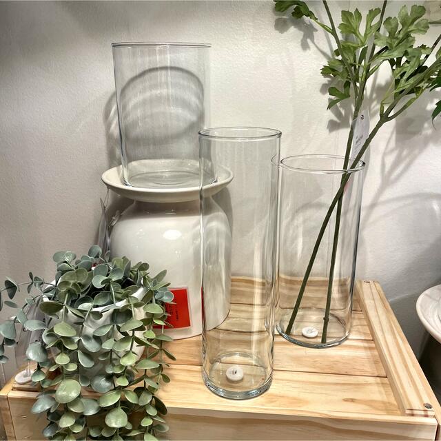 IKEA(イケア)の【新品】IKEA イケア フラワーベース 花瓶 3点セット（シリンデル） インテリア/住まい/日用品のインテリア小物(花瓶)の商品写真