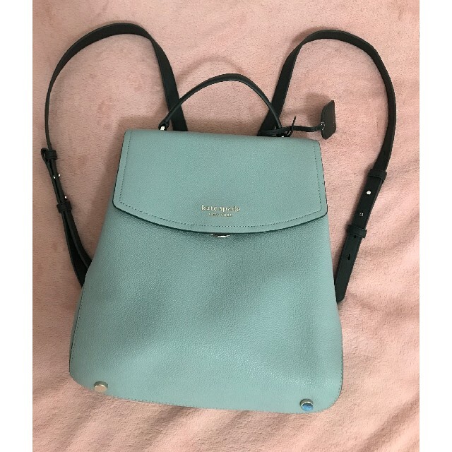 美品 kate spade new york ケイトスペード レザーバックパック