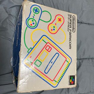 スーパーファミコン(スーパーファミコン)のスーパーファミコン　本体　ソフト　中古　箱あり(家庭用ゲーム機本体)