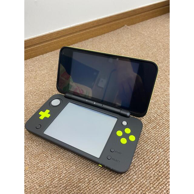 携帯用ゲーム機本体◎箱付 NEW NINTENDO 2DSLL ライム×ブラック jan-001