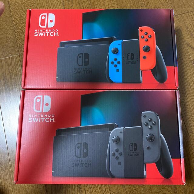 Nintendo Switch グレー　ネオン　新品未使用　２台セット