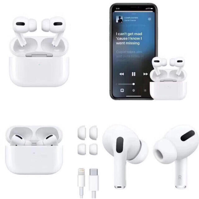 Apple(アップル)のApple Airpods Pro型 超高品質Bluetooth 5.1+EDR スマホ/家電/カメラのオーディオ機器(ヘッドフォン/イヤフォン)の商品写真
