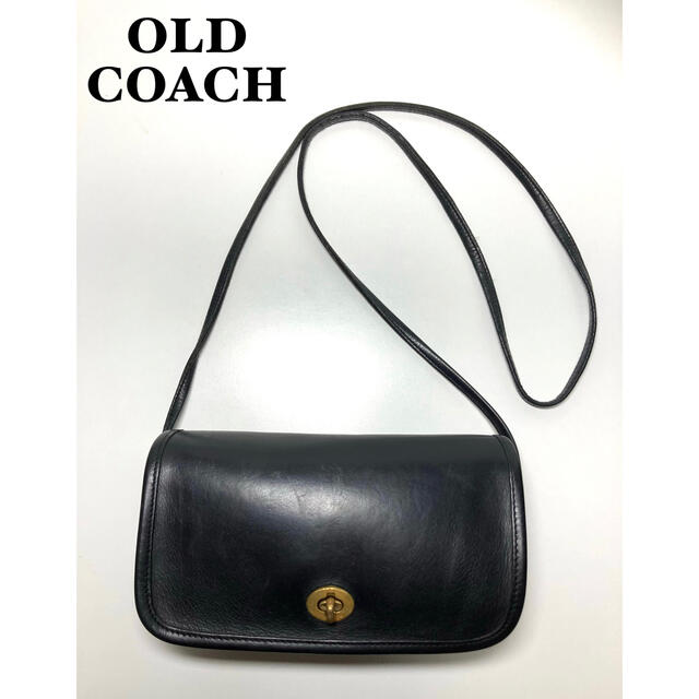 希少年代】COACH オールドコーチ ターンロック ショルダーバッグ 4868