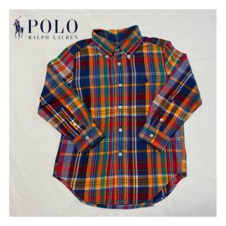 ポロラルフローレン(POLO RALPH LAUREN)の【美品】POLO RALPH LAUREN プラッド柄長袖オックスフォードシャツ(ブラウス)