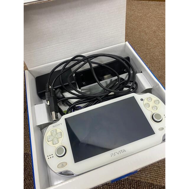 ◎ps vita プレイステーションビータ white pch-1000ゲームソフト/ゲーム機本体