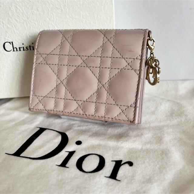 Dior 人気のカナージュ♡チャーム付き長財布