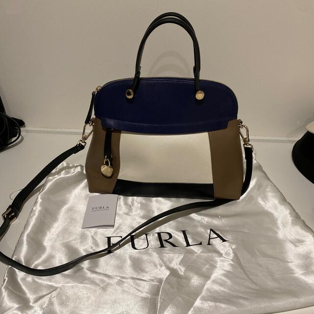 ハンドバッグFURLA♡バイカラーバッグ