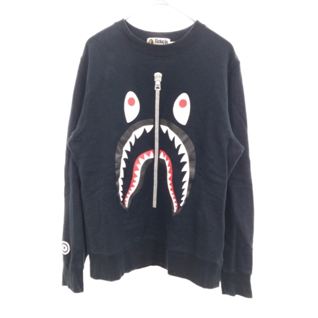 最大54%OFFクーポン A BATHING APE : カレッジロゴプリント クルー