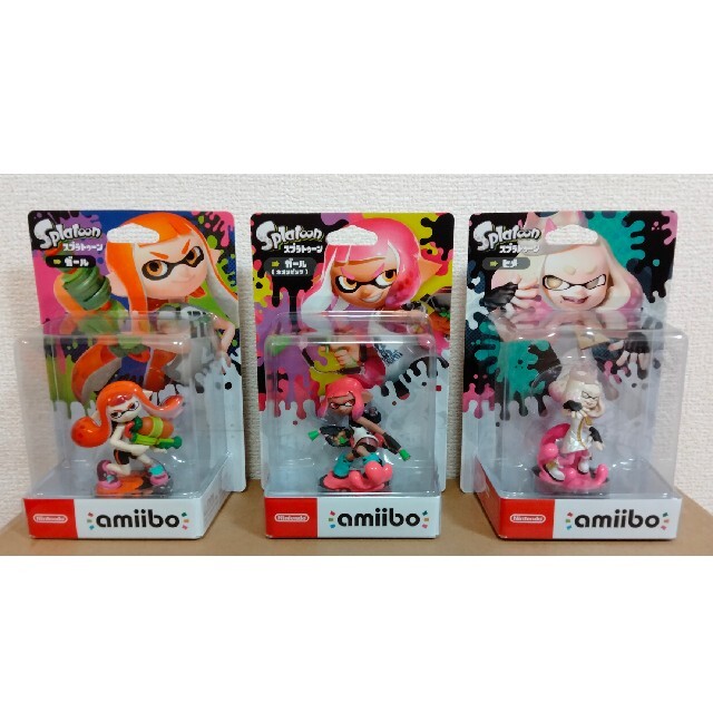 スプラトゥーン amiibo ガール インクリング イカセット ネオンピンク