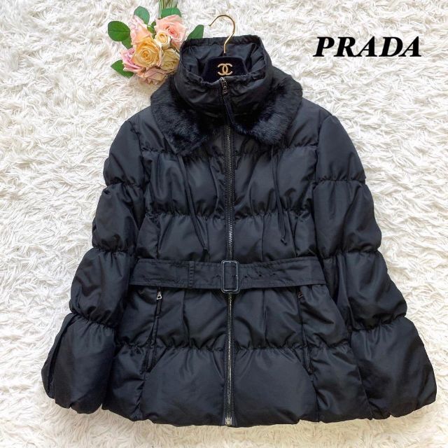 安い PRADA - 【定価35万】PRADA ダウンジャケット リスファー シルク